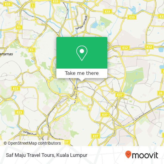 Peta Saf Maju Travel Tours