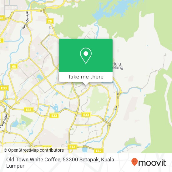 Old Town White Coffee, 53300 Setapak map