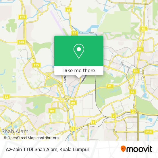 Az-Zain TTDI Shah Alam map