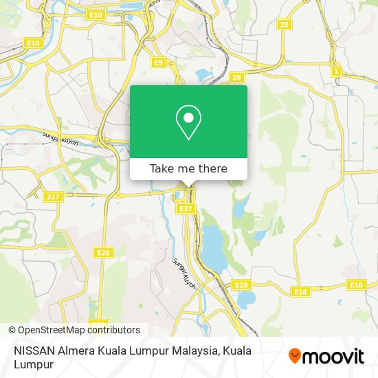 NISSAN Almera Kuala Lumpur Malaysia map