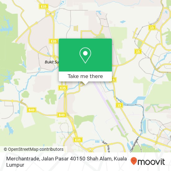 Merchantrade, Jalan Pasar 40150 Shah Alam map