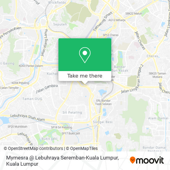 Mymesra @ Lebuhraya Seremban-Kuala Lumpur map