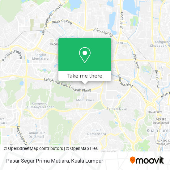 Pasar Segar Prima Mutiara map