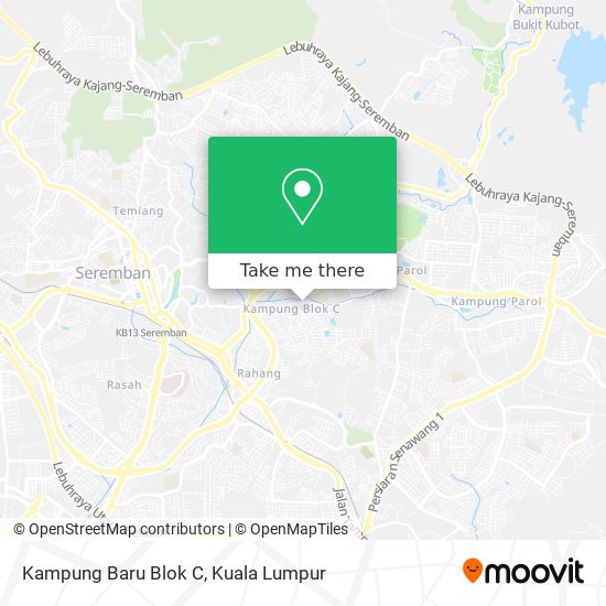 Kampung Baru Blok C map