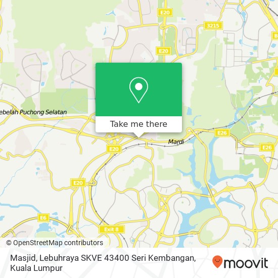 Masjid, Lebuhraya SKVE 43400 Seri Kembangan map