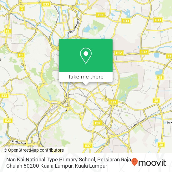 Nan Kai National Type Primary School, Persiaran Raja Chulan 50200 Kuala Lumpur map