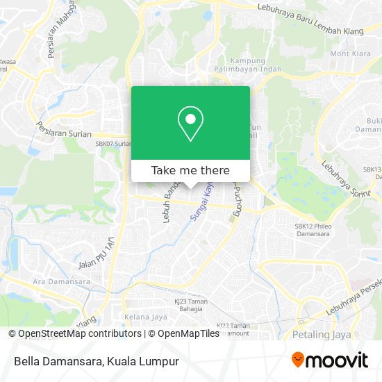 Bella Damansara map