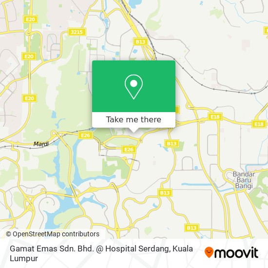Gamat Emas Sdn. Bhd. @ Hospital Serdang map