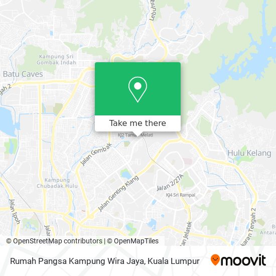 Peta Rumah Pangsa Kampung Wira Jaya