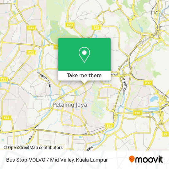 Bus Stop-VOLVO / Mid Valley map