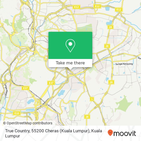Peta True Country, 55200 Cheras (Kuala Lumpur)