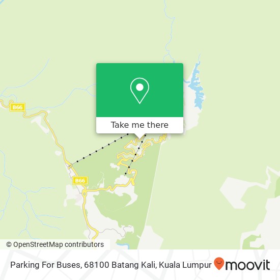 Parking For Buses, 68100 Batang Kali map