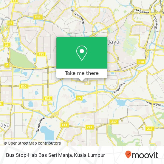 Bus Stop-Hab Bas Seri Manja map