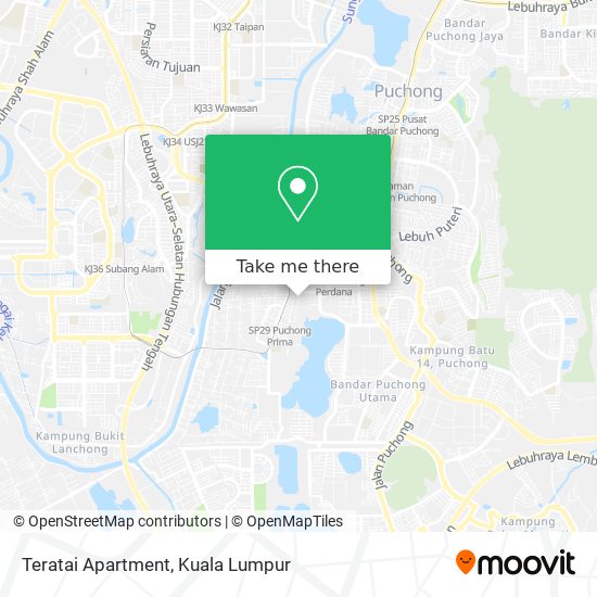 Teratai Apartment map