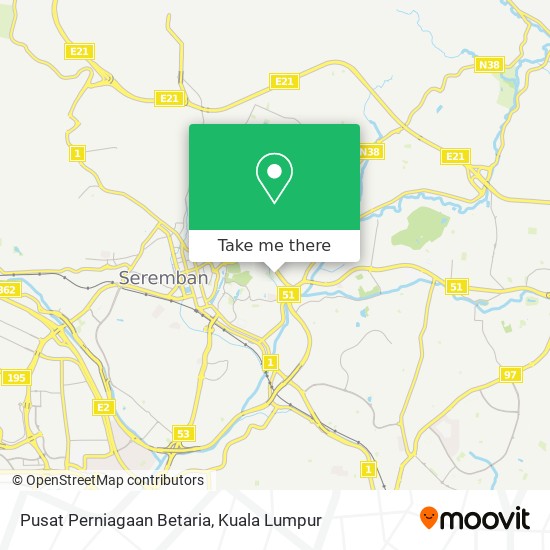 Pusat Perniagaan Betaria map