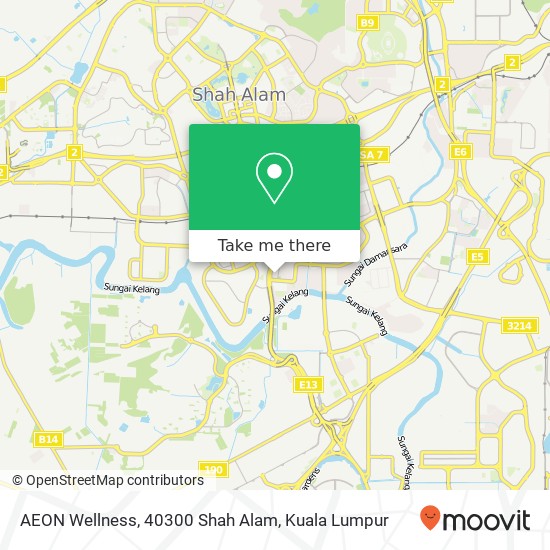 Peta AEON Wellness, 40300 Shah Alam