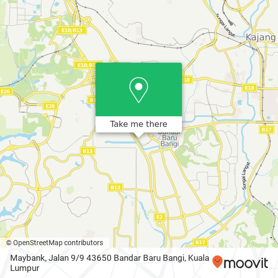 Maybank, Jalan 9 / 9 43650 Bandar Baru Bangi map