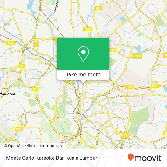 Monte Carlo Karaoke Bar map