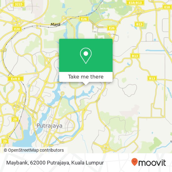 Maybank, 62000 Putrajaya map
