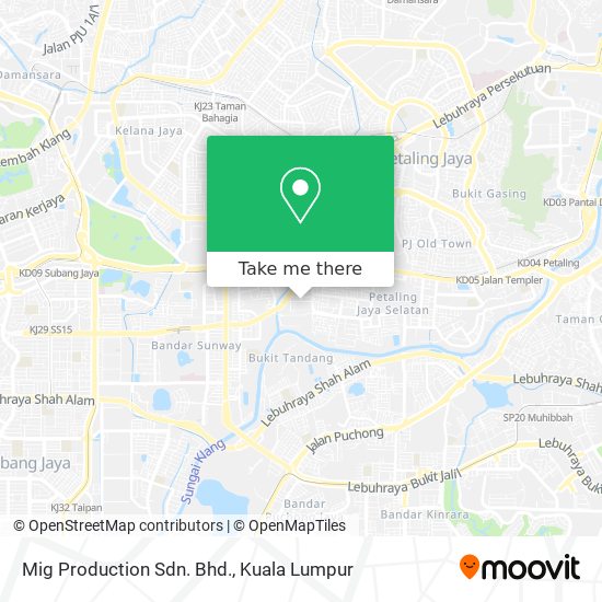 Mig Production Sdn. Bhd. map