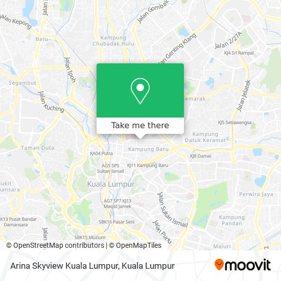 Arina Skyview Kuala Lumpur map