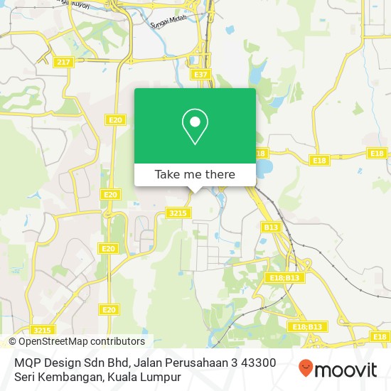 MQP Design Sdn Bhd, Jalan Perusahaan 3 43300 Seri Kembangan map