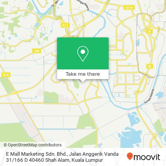 E Mall Marketing Sdn. Bhd., Jalan Anggerik Vanda 31 / 166 D 40460 Shah Alam map