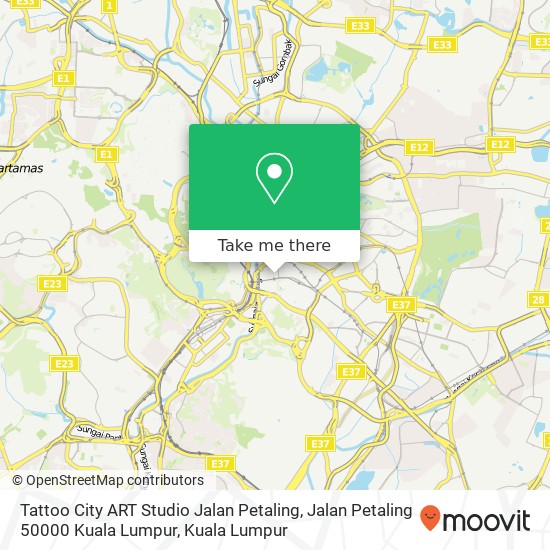 Tattoo City ART Studio Jalan Petaling, Jalan Petaling 50000 Kuala Lumpur map