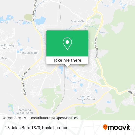 18 Jalan Batu 18/3 map