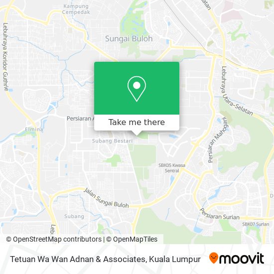 Tetuan Wa Wan Adnan & Associates map