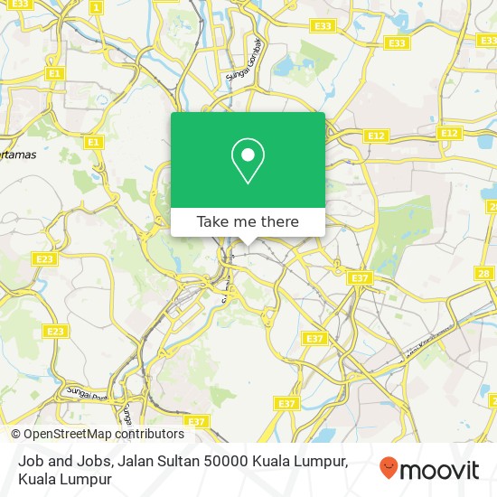 Peta Job and Jobs, Jalan Sultan 50000 Kuala Lumpur