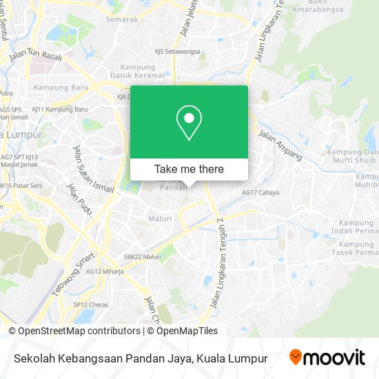 Peta Sekolah Kebangsaan Pandan Jaya