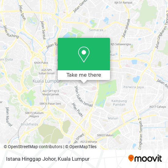 Peta Istana Hinggap Johor