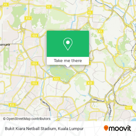 Peta Bukit Kiara Netball Stadium