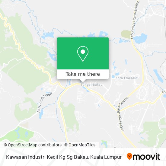 Kawasan Industri Kecil Kg Sg Bakau map