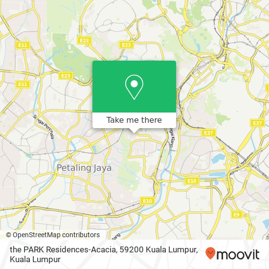 the PARK Residences-Acacia, 59200 Kuala Lumpur map