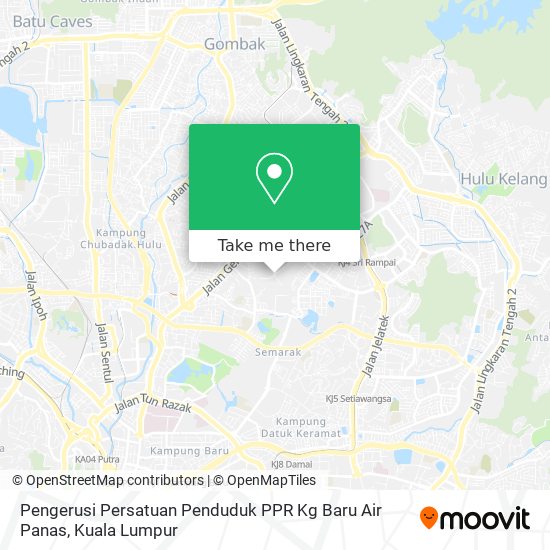 Peta Pengerusi Persatuan Penduduk PPR Kg Baru Air Panas