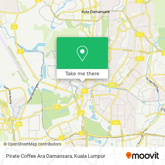 Pirate Coffee Ara Damansara map