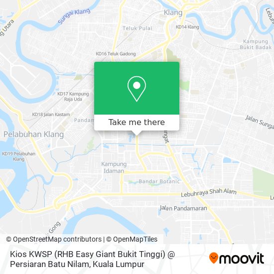 Peta Kios KWSP (RHB Easy Giant Bukit Tinggi) @ Persiaran Batu Nilam
