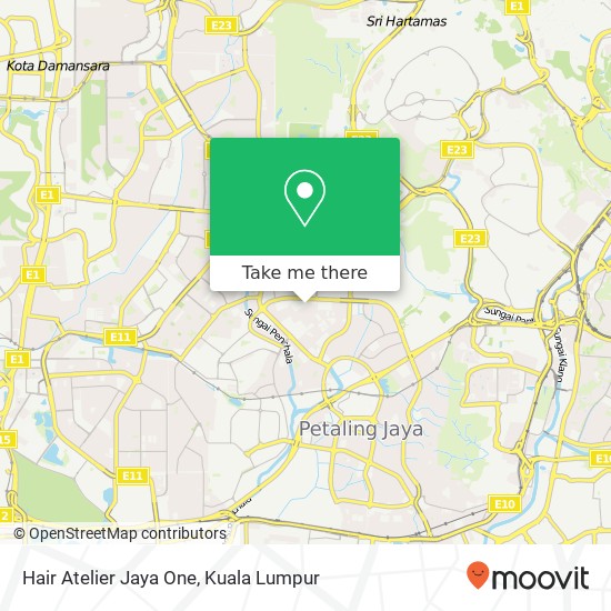 Hair Atelier Jaya One map