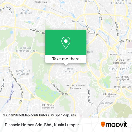 Bagaimana Untuk Pergi Ke Pinnacle Homes Sdn Bhd Di Kuala Lumpur Menggunakan Bas Atau Mrt Lrt