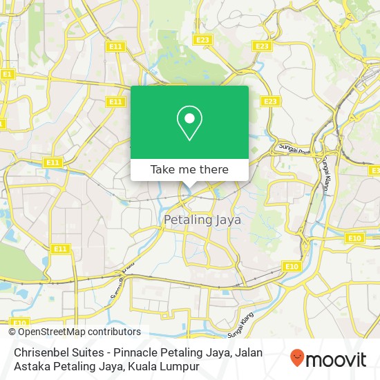 Chrisenbel Suites - Pinnacle Petaling Jaya, Jalan Astaka Petaling Jaya map