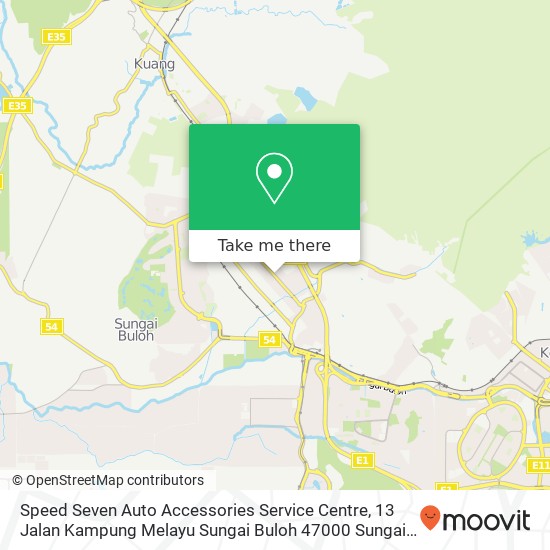 Peta Speed Seven Auto Accessories Service Centre, 13 Jalan Kampung Melayu Sungai Buloh 47000 Sungai Buloh