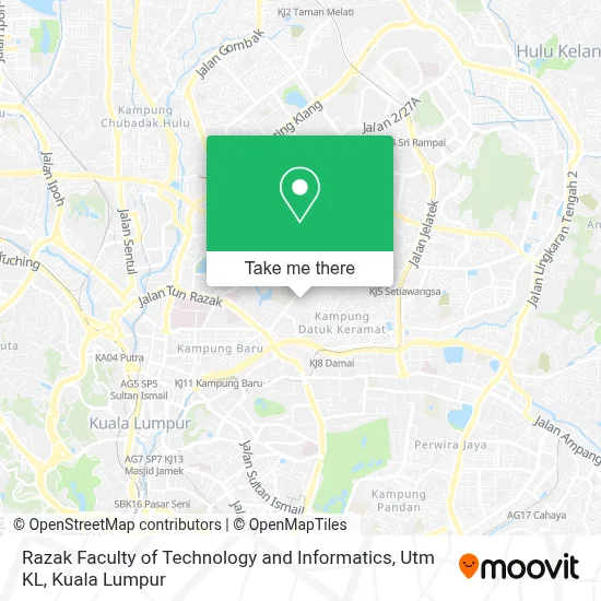 Razak Faculty of Technology and Informatics, Utm KL map