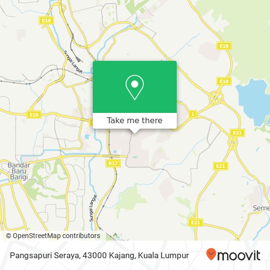 Pangsapuri Seraya, 43000 Kajang map