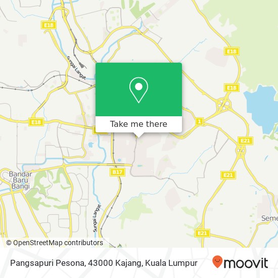 Pangsapuri Pesona, 43000 Kajang map