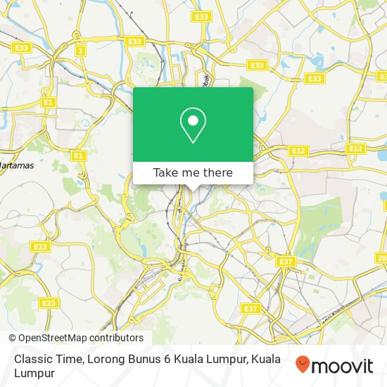 Classic Time, Lorong Bunus 6 Kuala Lumpur map