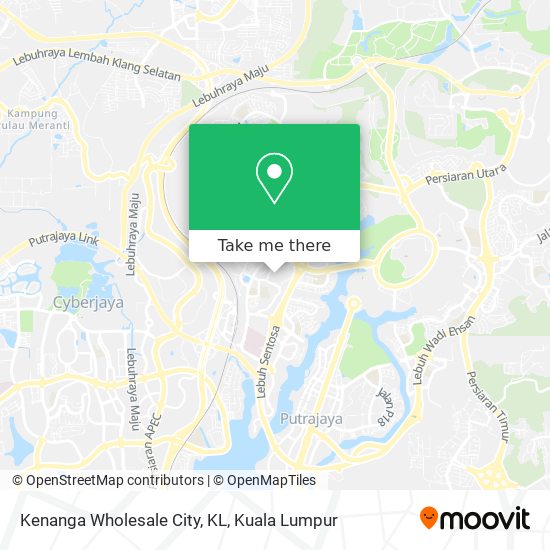 Peta Kenanga Wholesale City, KL