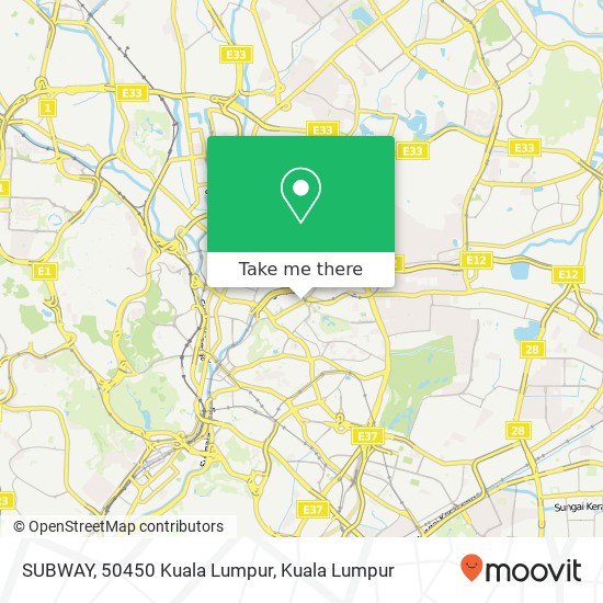 SUBWAY, 50450 Kuala Lumpur map
