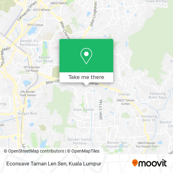 Econsave Taman Len Sen map